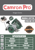 Camron Pro CPDS-MC-125 Marble Cutter 125m