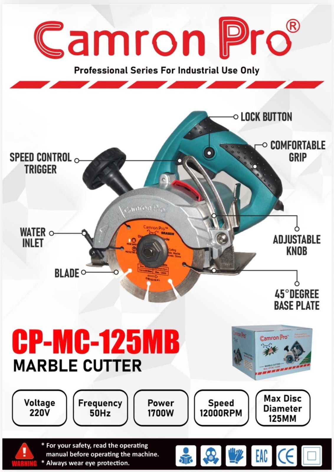 Camron Pro CP-MC-125mb Marble Cutter 125mm