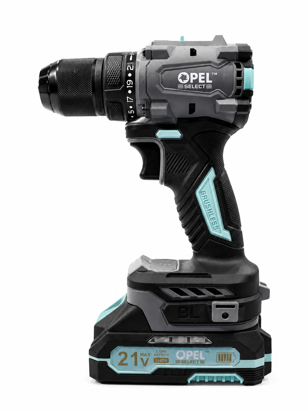 OPEL SELECT 5238 - 21V CORDLESS DRILL WITH METAL CHUCK