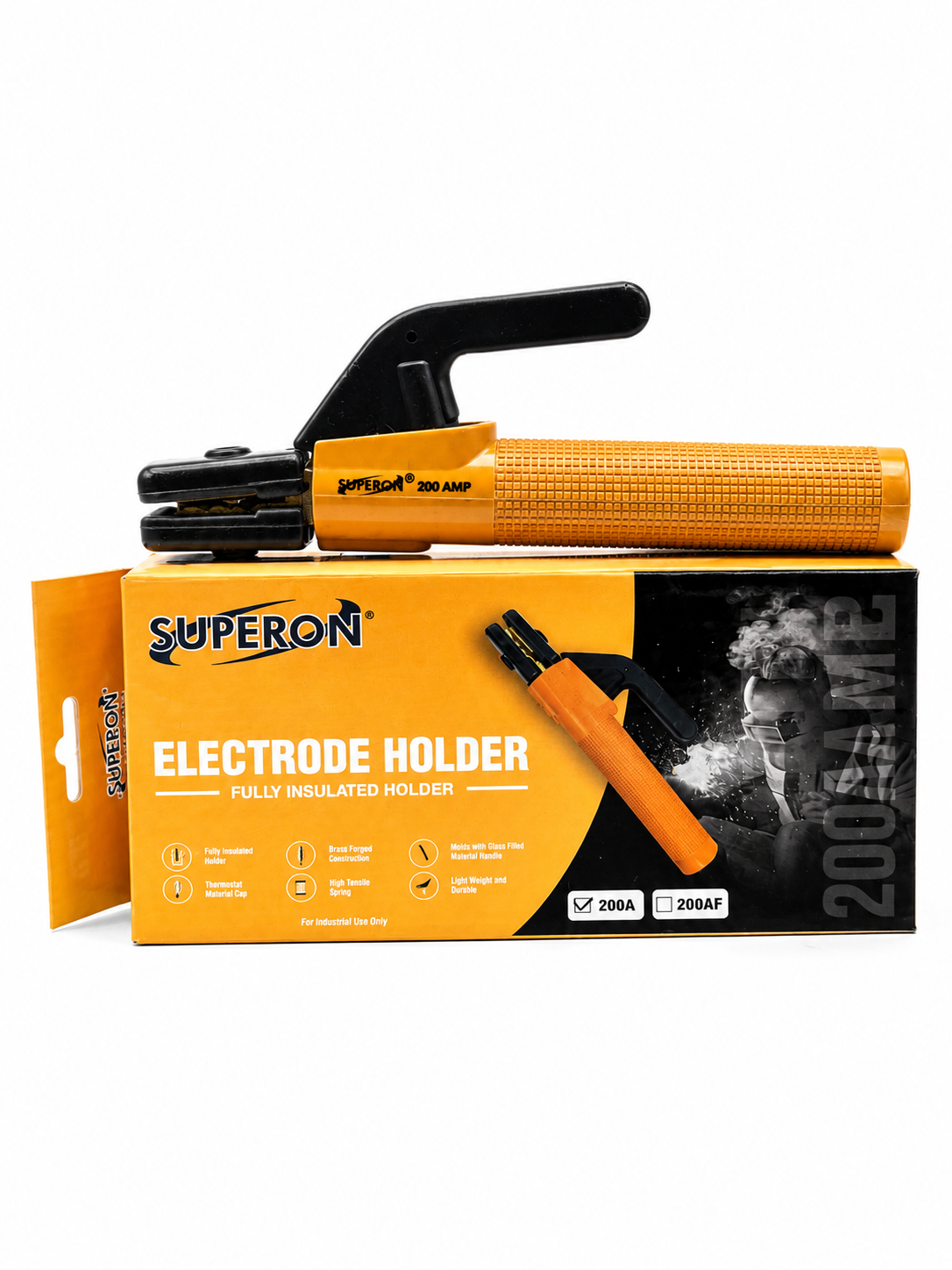 ELECTRODE HOLDER 200 AMPS WITH ORANGE HANDLE-EH200PT