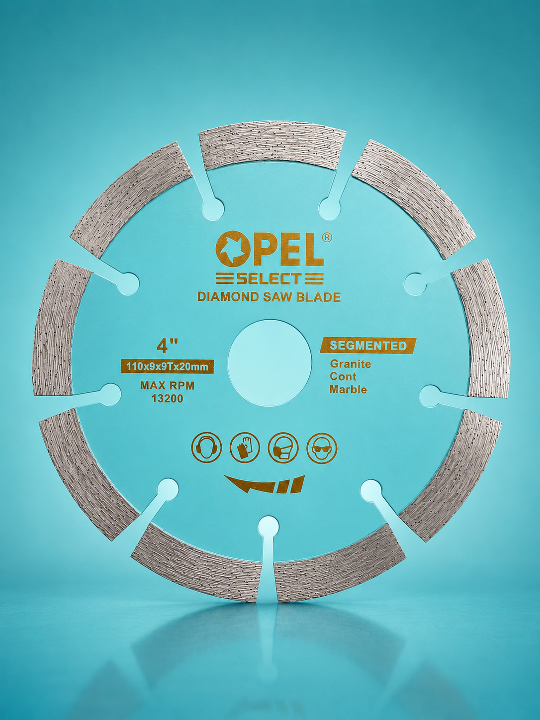 OPEL SELECT 5213 - SEG 4"-10MMX9T DIAMOND SAW BLADE