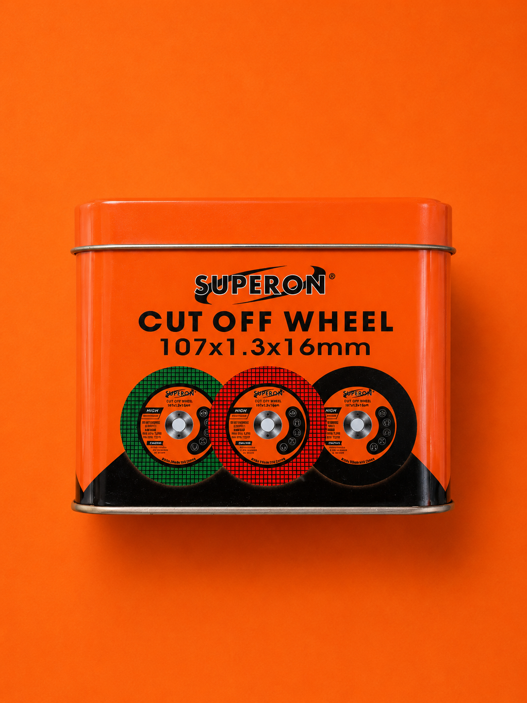 SuperOrange Cut 2N 8M Green Wheel - 4" (107 x 1.3 x 16)
