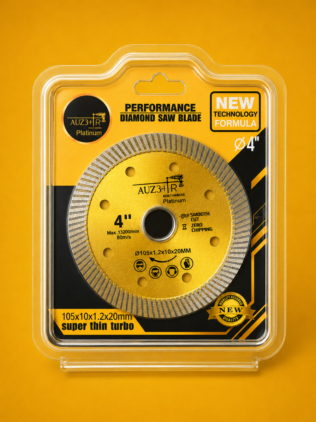 Auzaar Platinum Thin Turbo Blade 4 Inch